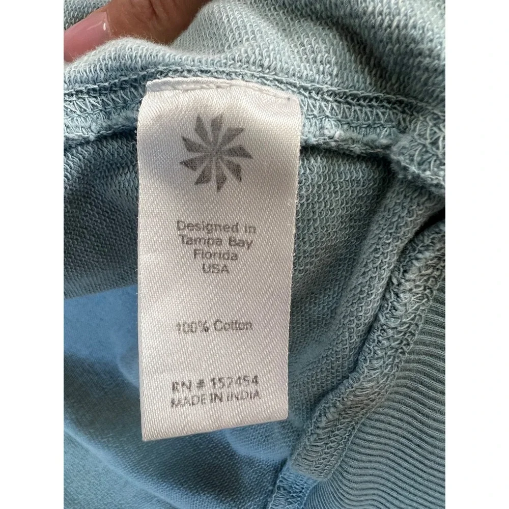 Karyn Seo Hoodie Womens Large Pastel Blue Floral Embroidered Full Zip - Picture 13 of 13